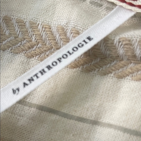 Anthropologie Beige Striped Sleeveless Tunic- Small - Picture 7 of 10